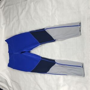 Fabletics Power Hold Blue Workout Exercise Casual Leggings Size Small